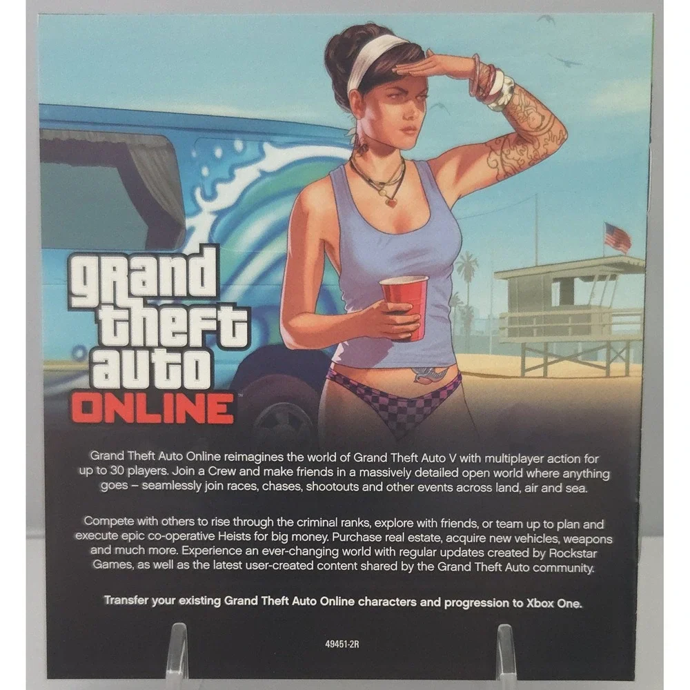 Grand Theft Auto‎ V (GTA 5) - Xbox One - Complete in Box (CIB) w/ Map - Tested